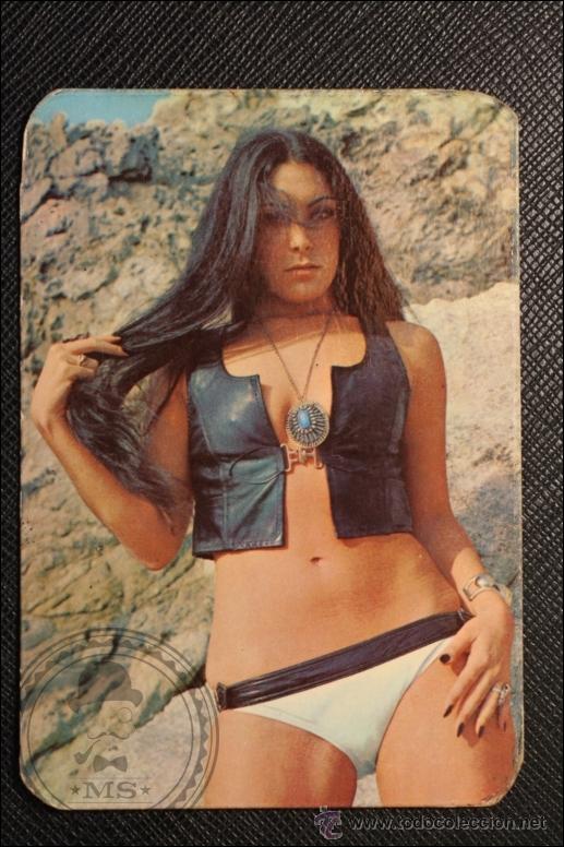Calendriers: Calendario de Bolsillo - A&ntilde;o 1974 - Chica Posando publicidad al dorso