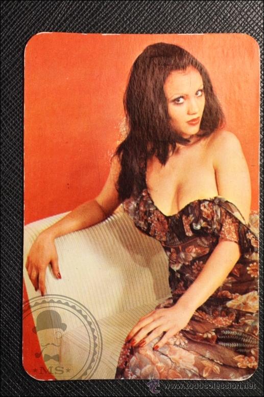 Calendriers: Calendario de Bolsillo - A&ntilde;o 1974 - Chica Posando publicidad al dorso
