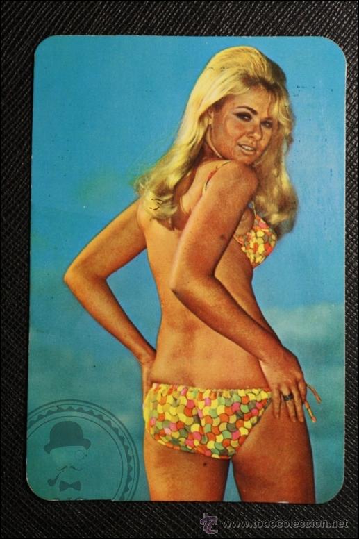 Calendriers: Calendario de Bolsillo - A&ntilde;o 1974 - Chica Posando publicidad al dorso