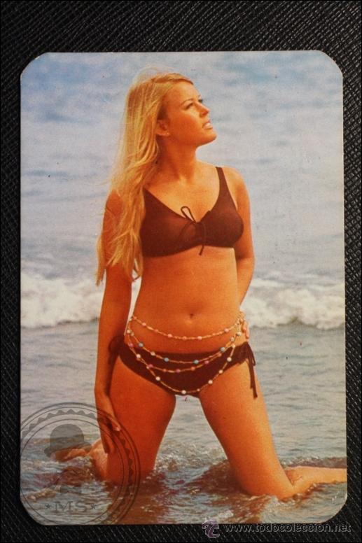 Calendriers: Calendario de Bolsillo - A&ntilde;o 1974 - Chica Posando publicidad al dorso