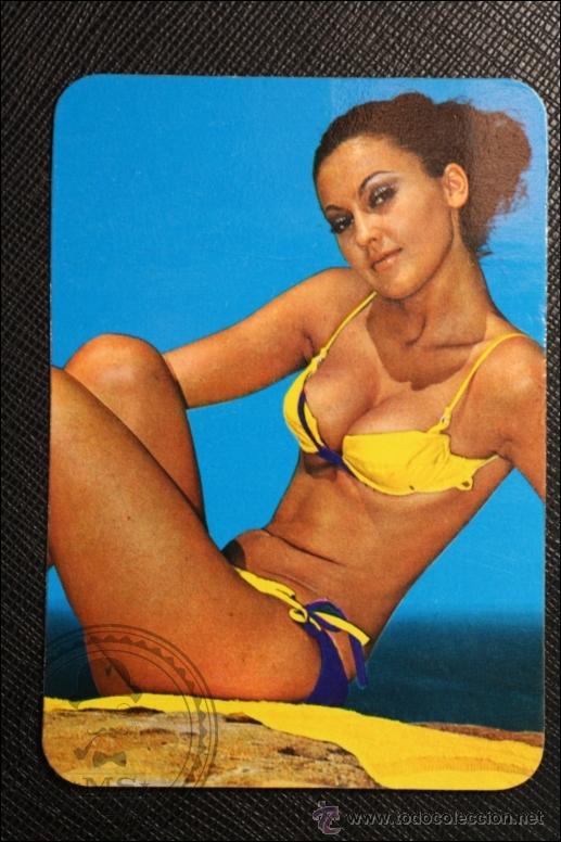 Calendriers: Calendario de Bolsillo - A&ntilde;o 1974 - Chica Posando publicidad al dorso