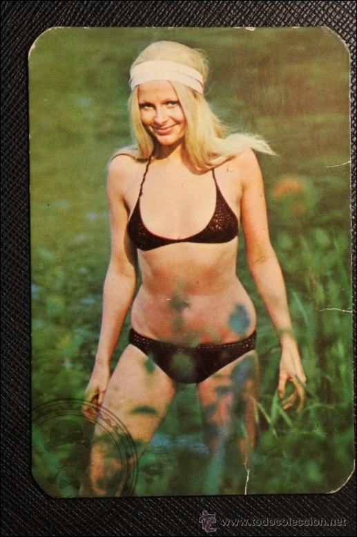 Calendriers: Calendario de Bolsillo - A&ntilde;o 1974 - Chica Posando publicidad al dorso