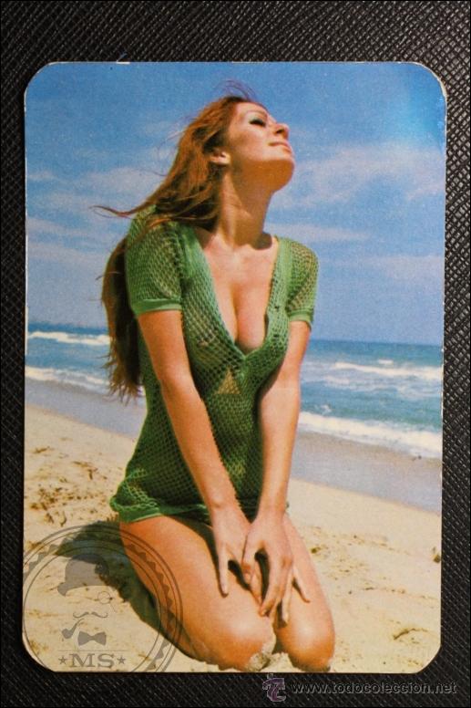 Calendriers: Calendario de Bolsillo - A&ntilde;o 1974 - Chica Posando publicidad al dorso