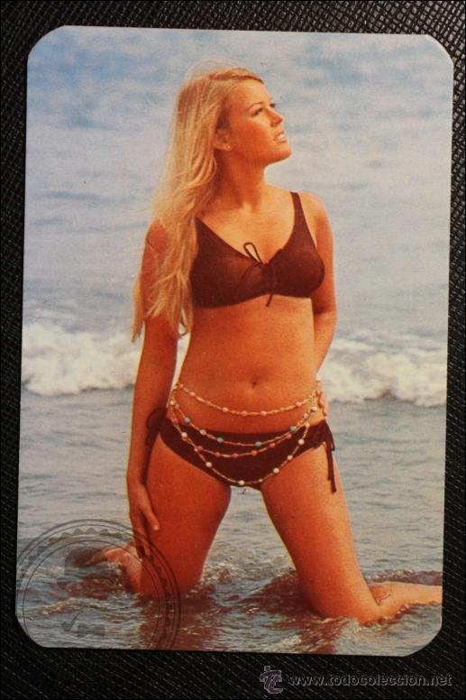 Calendriers: Calendario de Bolsillo - A&ntilde;o 1974 - Chica Posando publicidad al dorso