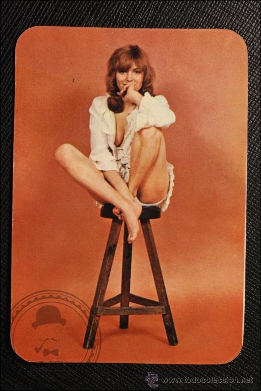 Calendriers: Calendario de Bolsillo - A&ntilde;o 1974 - Chica Posando publicidad al dorso
