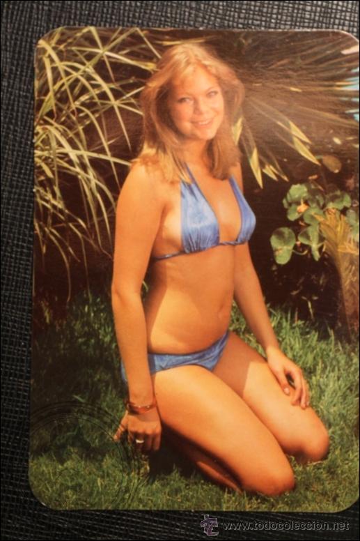 Calendriers: Calendario de Bolsillo - A&ntilde;o 1975 - Chica Posando Publicidad al Dorso