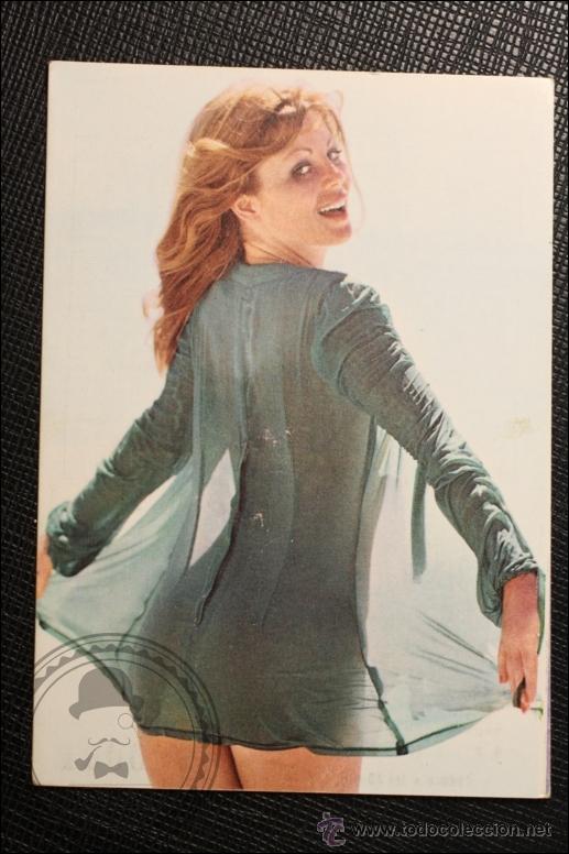 Calendriers: Calendario de Bolsillo - A&ntilde;o 1975 - Chica Posando Publicidad al Dorso