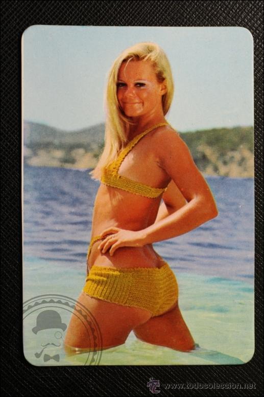 Calendriers: Calendario de Bolsillo - A&ntilde;o 1975 - Chica Posando Publicidad al Dorso