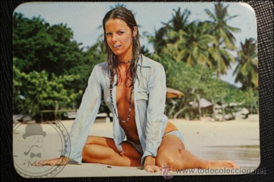 Calendriers: Calendario de Bolsillo - A&ntilde;o 1975 - Chica Posando Publicidad al Dorso