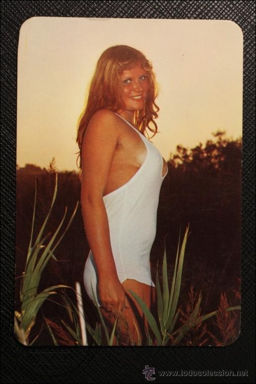 Calendriers: Calendario de Bolsillo - A&ntilde;o 1975 - Chica Posando Publicidad al Dorso
