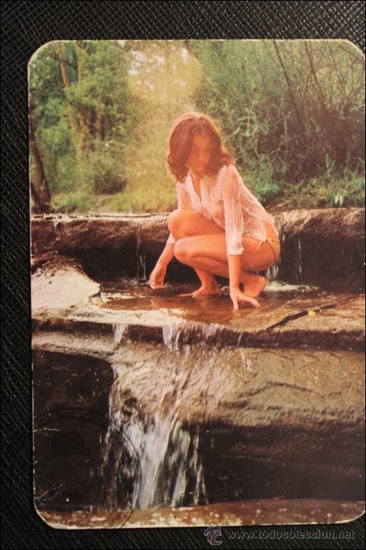 Calendriers: Calendario de Bolsillo - A&ntilde;o 1976 - Chica Posando Publicidad al Dorso  Barcelona