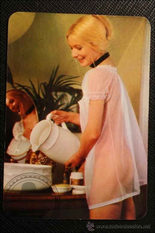 Calendriers: Calendario de Bolsillo - A&ntilde;o 1976 - Chica Posando Publicidad al Dorso Barcelona