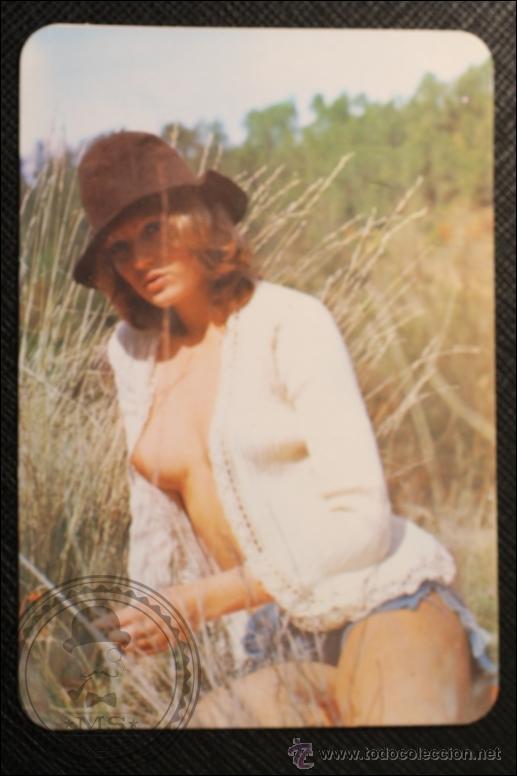 Calendriers: Calendario de Bolsillo - A&ntilde;o 1976 - Chica Posando Publicidad al Dorso Barcelona