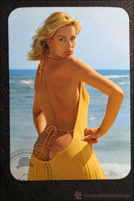Calendriers: Calendario de Bolsillo - A&ntilde;o 1976 - Chica Posando Publicidad al Dorso Barcelona