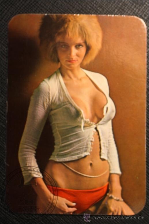 Calendriers: Calendario de Bolsillo - A&ntilde;o 1976 - Chica Posando Publicidad al Dorso Barcelona