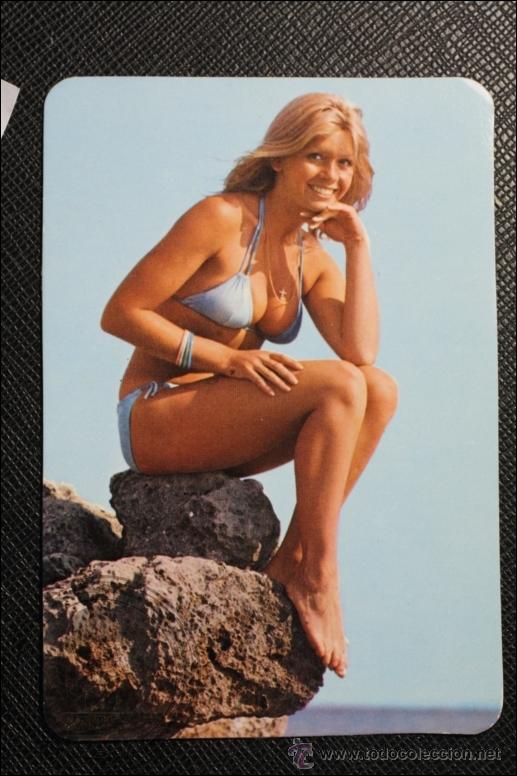 Calendriers: Calendario de Bolsillo - A&ntilde;o 1977 - Chica Posando Publicidad al Dorso Badalona
