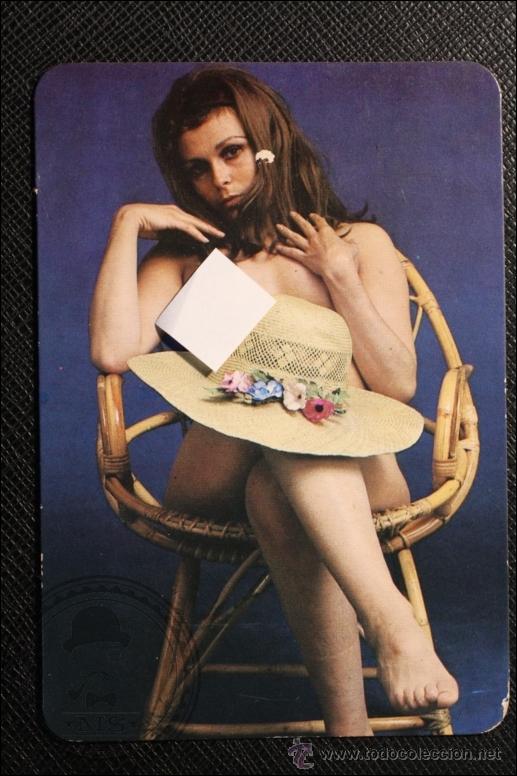 Calendriers: Calendario de Bolsillo - A&ntilde;o 1977 - Chica Posando Publicidad al Dorso Esplugas