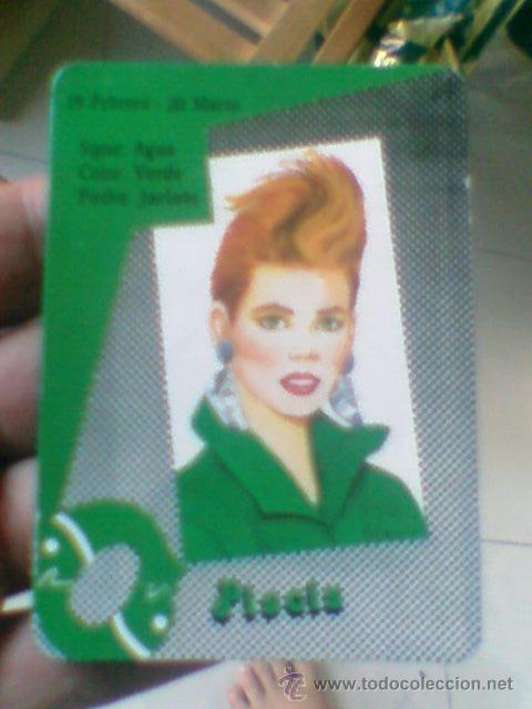 Calendriers: Calendario Chica hor&oacute;scopo Piscis 1990 trasera publi peluqueria Carmen
