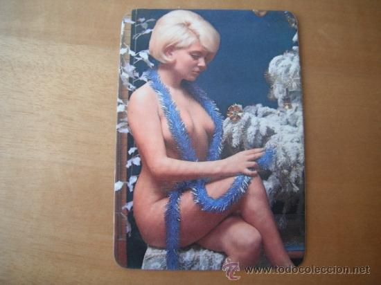Kalender: CALENDARIO BOLSILLO 1976. CHICA DESNUDA. CON PUBLICIDAD