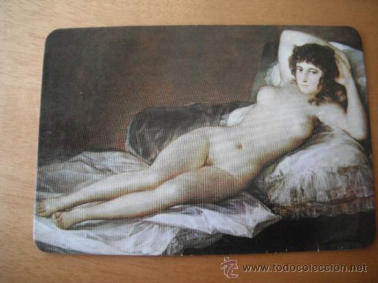 Kalender: CALENDARIO BOLSILLO 1977. CHICA DESNUDA (LA MAJA DESNUDA). CON PUBLICIDAD