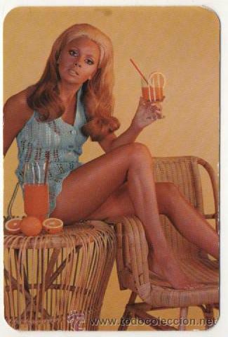 Calendriers: Calenario se&ntilde;orita, chica, desnudos femeninos 1972 ( con publicidad )