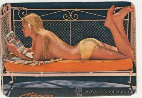 Calendars: Calendario se&ntilde;orita, chica, desnudos femeninos 1973 ( con publicidad )