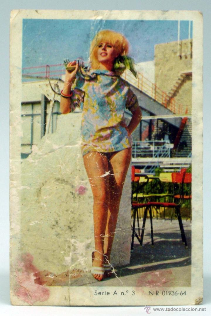 Kalender: Calendario bolsillo 1967 chica posando terraza Serie A n&ordm; 3 Productos Expres Cremas Calzado Madrid