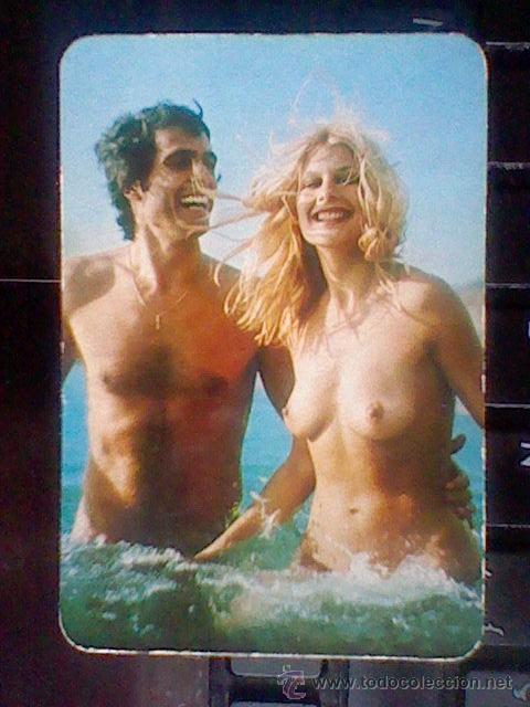 Calendars: pareja en playa  calendario 1977 sin publicidad en trasera