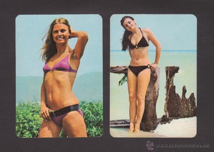 Calendriers: Lote de 2 calendarios er&oacute;ticos de 1973 con publicidad del Restaurante-Bar grill Casa Paco de Salou