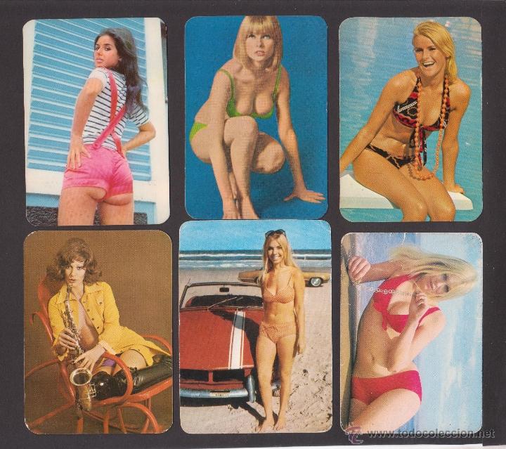 Calendriers: Lote de 6 calendarios er&oacute;ticos de 1974 con publicidad de varios bares de Reus, Salou y Camarles