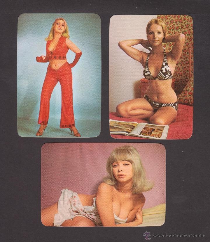 Calendriers: Lote de 3 calendarios er&oacute;ticos de 1974 con publicidad de la relojeria-joyeria Fust&eacute; de Reus