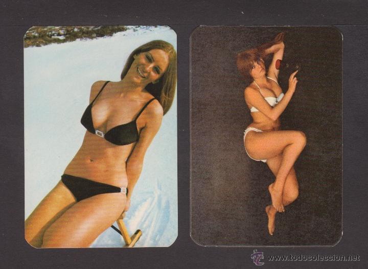 Calendriers: Lote de 2 calendarios er&oacute;ticos de 1974 con publicidad de Muebles Prats de Reus (2)