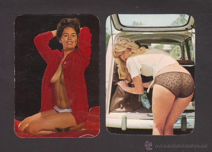 Calendarios: Lote de 2 calendarios er&oacute;ticos de 1974 con publicidad de los talleres Cort de Reus