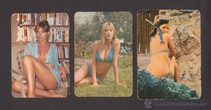 Calendarios: Lote de 3 calendarios er&oacute;ticos de 1974 con publicidad de Electric Gori de Reus