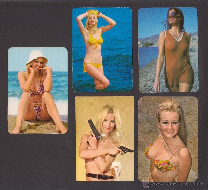 Calendarios: Lote de 5 calendarios er&oacute;ticos de 1974 con publicidad del deversos bares de Reus y Tarragona
