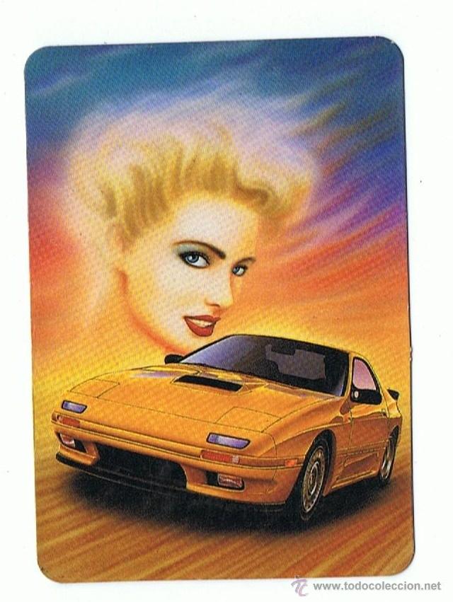 Calendarios: CALENDARIO IMAGEN CHICA Y COCHE L-157 A&Ntilde;O 1995