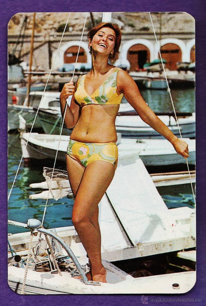 Calendarios: calendario bolsillo - chica - reverso / restaurante los 3 baturros /salou - a&ntilde;o 1972 -