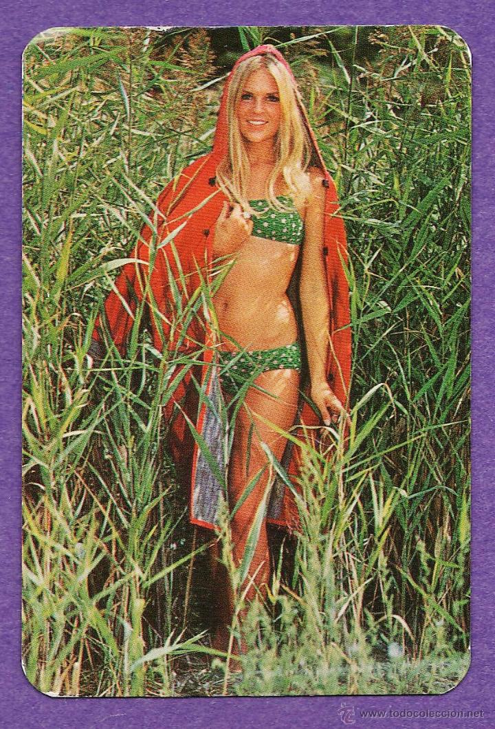 Calendarios: calendario bolsillo - chica - reverso / restaurante los 3 baturros /salou - a&ntilde;o 1972 -