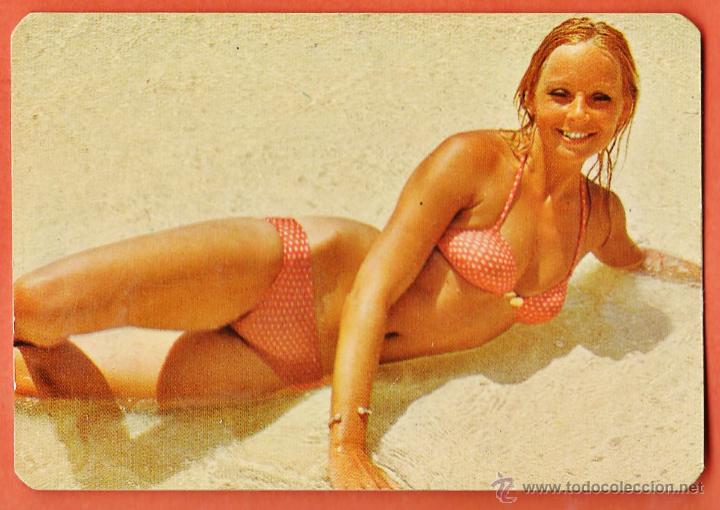 Calendars: calendario bolsillo - chica - reverso / bar club pasapoga / tarragona / tgn - a&ntilde;o 1974 -