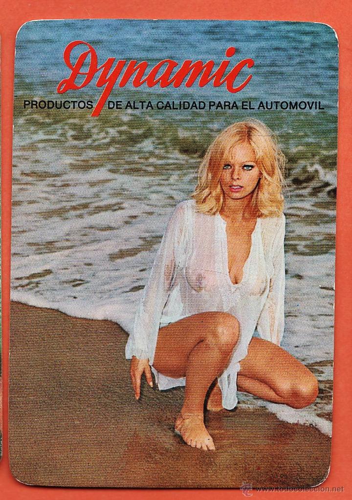 Calendars: calendario bolsillo - chica - reverso / liquido para frenos dynamic - a&ntilde;o 1973 -