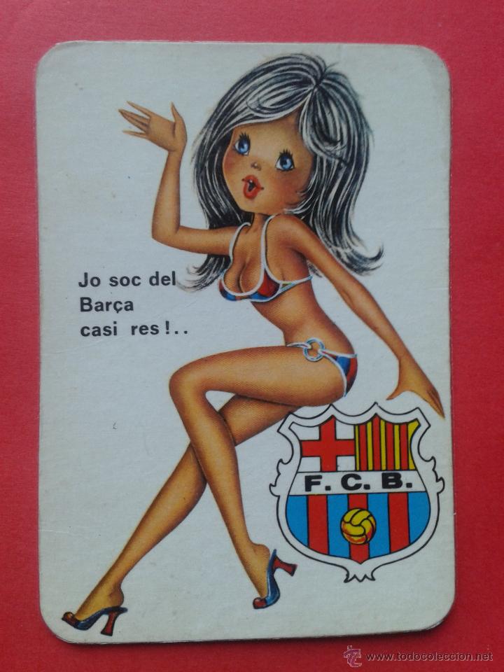Calendriers: CALENDARIO CHICA F.C BARCELONA A&Ntilde;O 1975