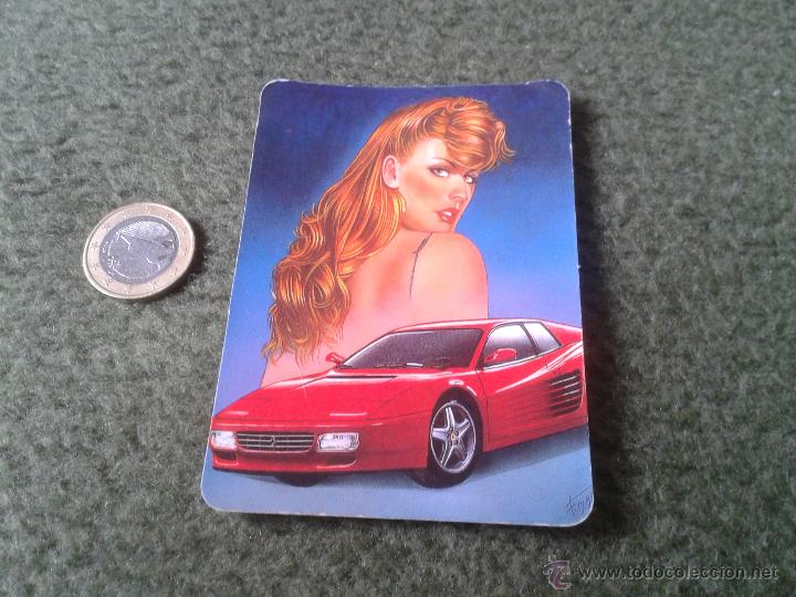 Kalender: CALENDARIO DE BOLSILLO A&Ntilde;O 1994 CHICA COCHE DE LUJO PUBLICIDAD MUJER CAR AUTOM&Oacute;VIL FERRARI ? VER FOT