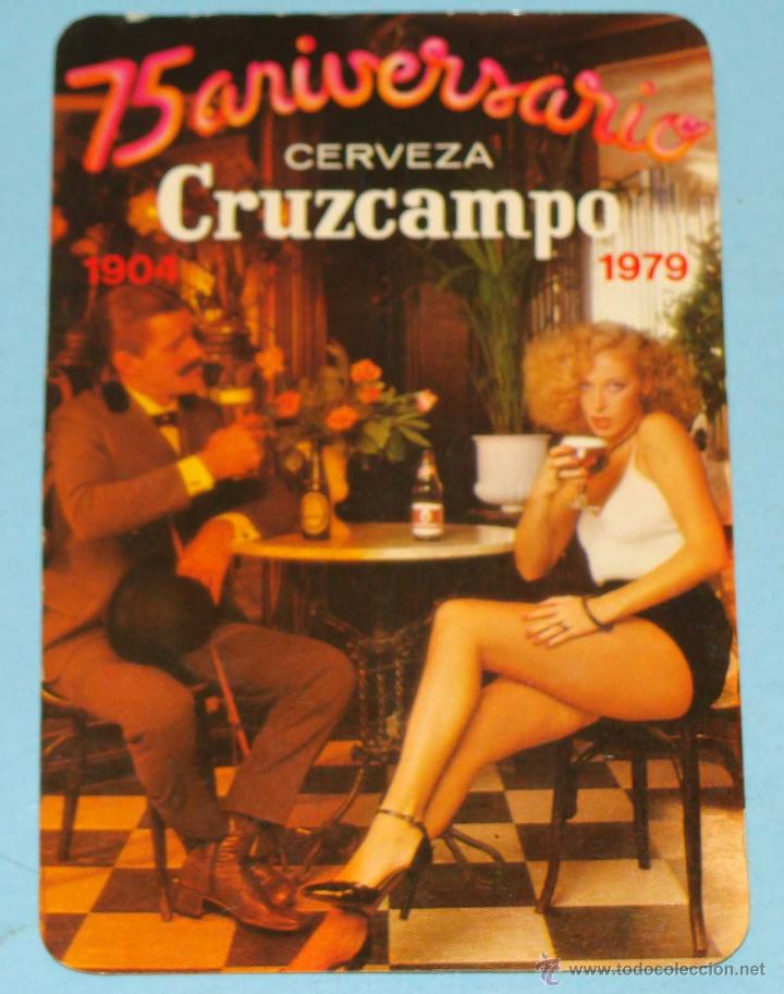 Calendriers: CALENDARIO DE BEBIDAS, CERVEZAS. A&Ntilde;O 1979. CERVEZA CRUZCAMPO. MUJER SEXY Y GAL&Aacute;N