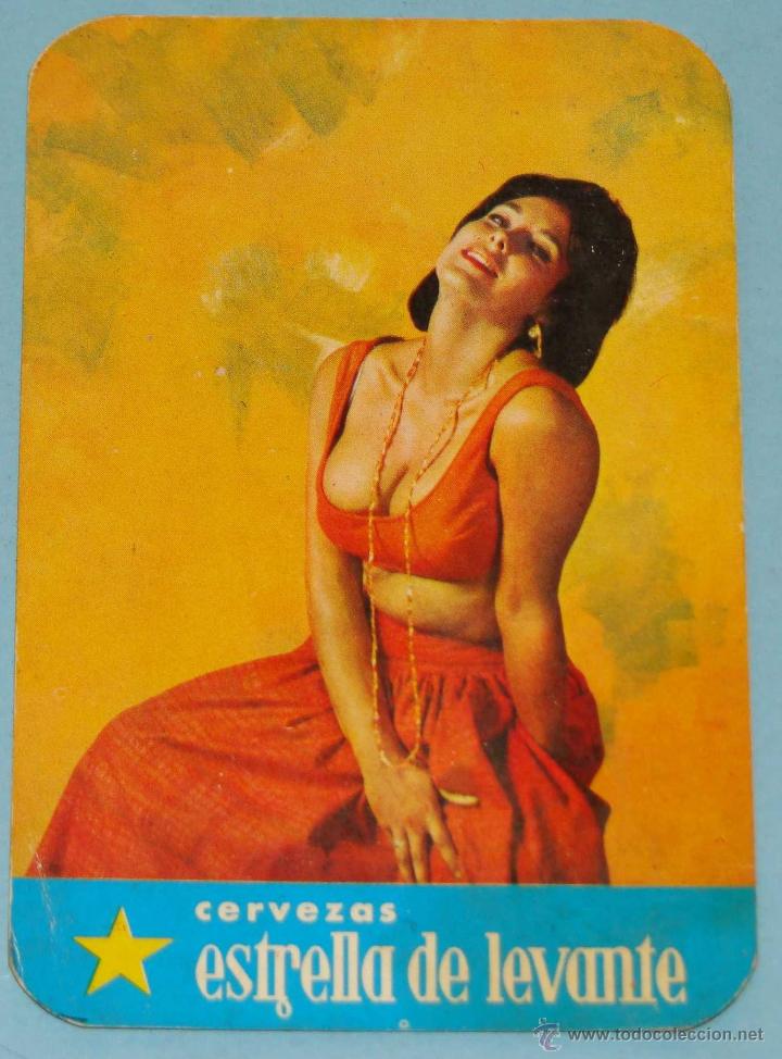 Kalender: CALENDARIO DE BEBIDAS, CERVEZAS. A&Ntilde;O 1970. CERVEZA ESTRELLA LEVANTE. MUJER SEXY EROTICA