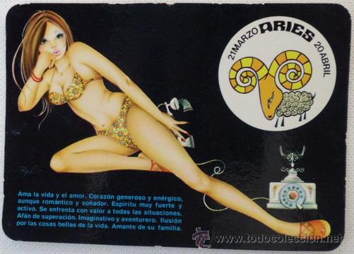 Calendars: CALENDARIO CHICAS HOROSCOPO ARIES A&Ntilde;O 1975
