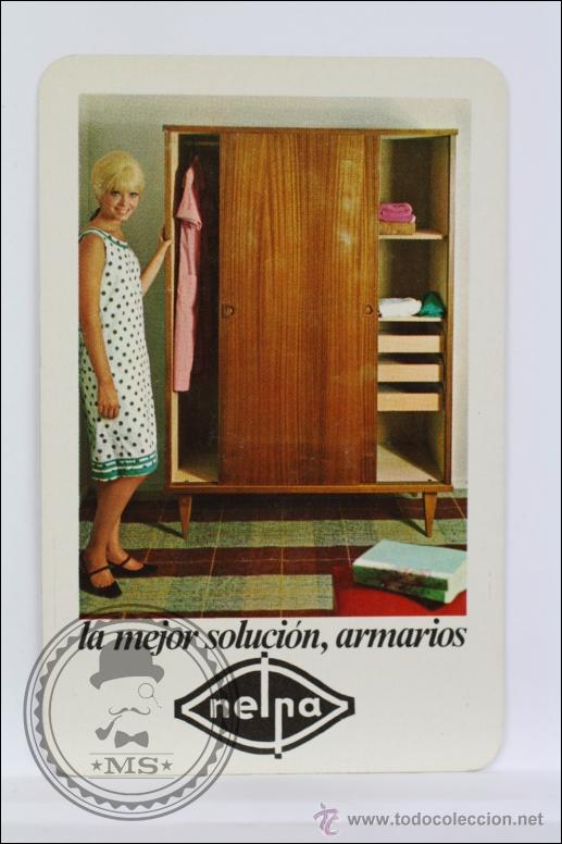 Calendars: Calendario de Bolsillo H. Fournier - A&ntilde;o 1967 - Publicidad Armarios Nelpa - Chica