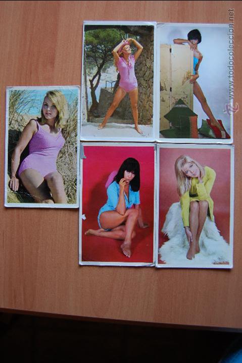 Calendars: LOTE 5 CALENDARIO ALMANAQUE DE BOLSILLO CHICAS A&Ntilde;O 1969.