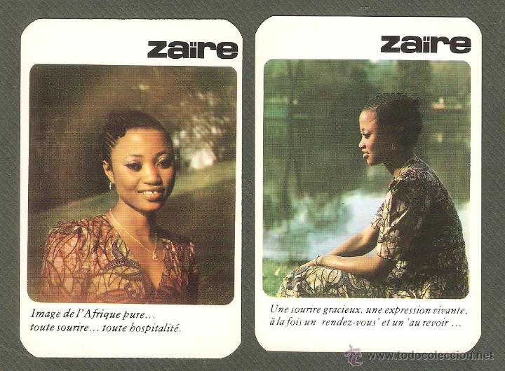 Calendriers: 2 CALENDARIOS DE BOLSILLO PORTUGUESES  A&Ntilde;O 1985  CHICAS ZAIRE