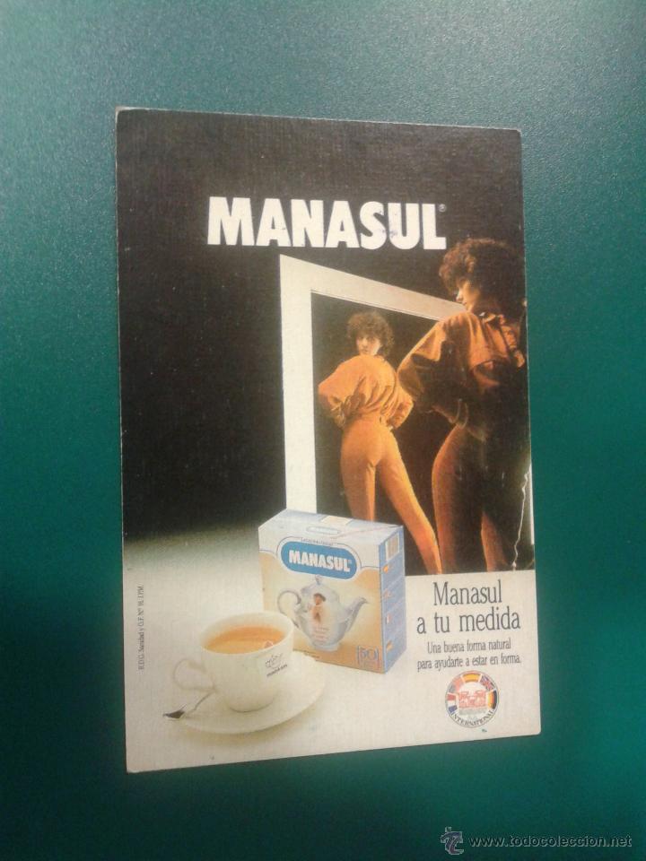 Kalender: CALENDARIO MANASUL - LA MUJER EN LA PUBLICIDAD - INFUSIONES LA LEONESA CHICA SEXY A&Ntilde;O 1987