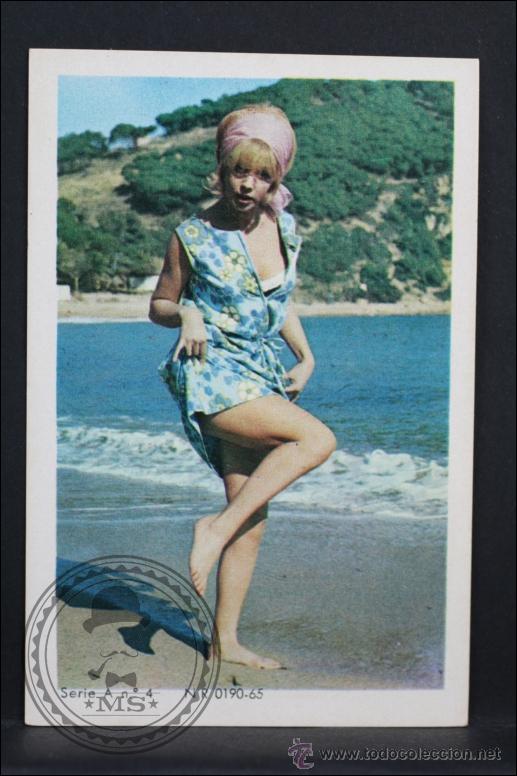 Calendars: Calendario de Bolsillo - A&ntilde;o 1968 - Publicidad de Reparaciones Motos Busquet - Chica. Serie A, N&ordm; 4